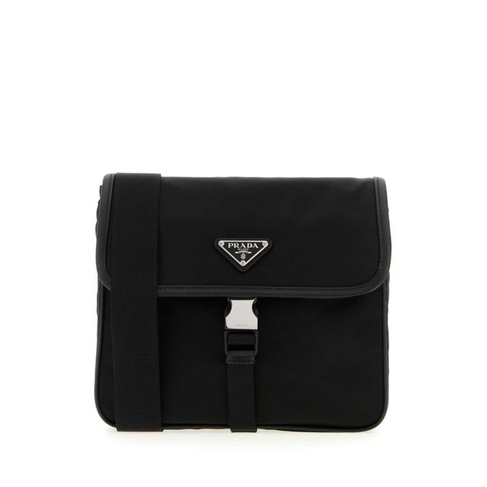 Prada Men Black Re-Nylon Crossbody Bag